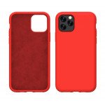 Wholesale iPhone 11 (6.1 in) Full Cover Pro Silicone Hybrid Case (Red)